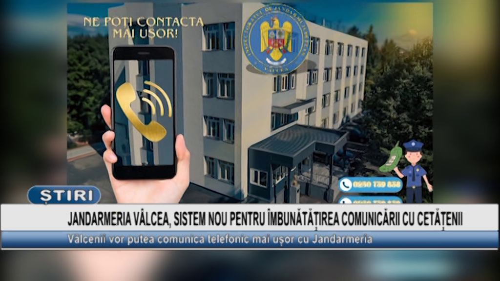 Jandarmeria Vâlcea: sistem nou pentru îmbunătățirea comunicării cu cetățenii